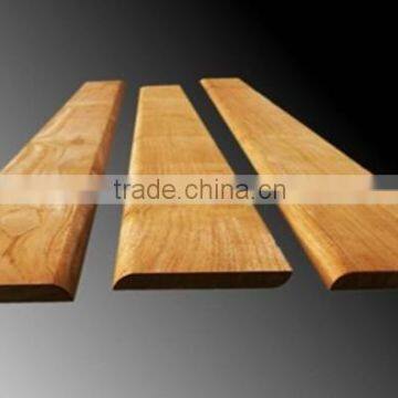 teak wooden wall skirting board