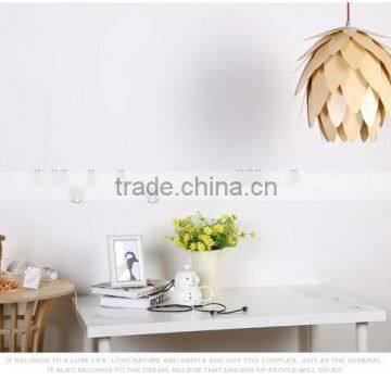 Wooden LED Pendant Light JK-8005B-29 2016 New Design Artichoke Wooden Bamboo Pendant Lighting photo-2