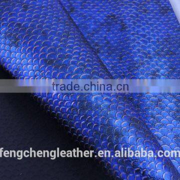 Latest Develop Product , Gold Stamp Snake Emboss pu Leather FC15051-6 photo-2