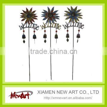outdoor decorative metal garden stakes
