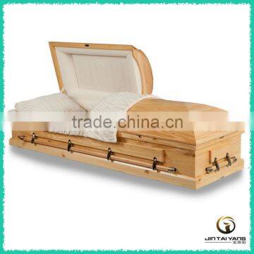 American standard solid wooden caskets, pine casket for adult