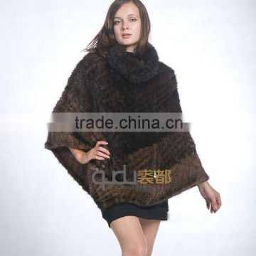 QD10020 mink fur poncho