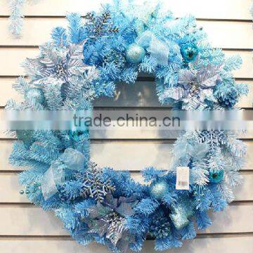 blue Christmas Wreath,festival/holiday/home/party/wedding wreath ornament