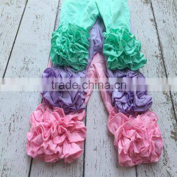 2016 hot sale baby legging wholesale girls icing capris triple icing ruffle capris pant                        
                                                Quality Choice