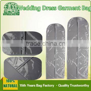 Zipper Plastic Garment Bag Cover/ Clear Garment Bag Cover