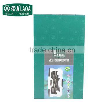 LAOA 25 in 1 High Precise Screwdriver Set for Repair Cellphone Clock Laptop photo-2