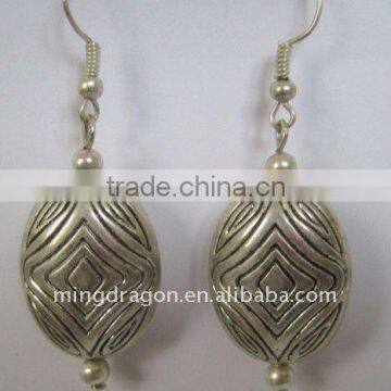 CHINESE TIBET SILVER EARRING EARDROP