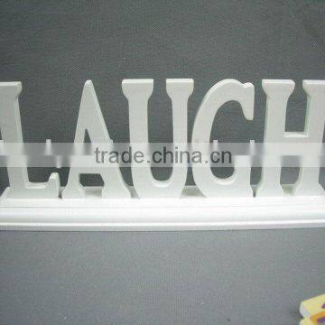 color printed wooden MDF laugh letters custome letters