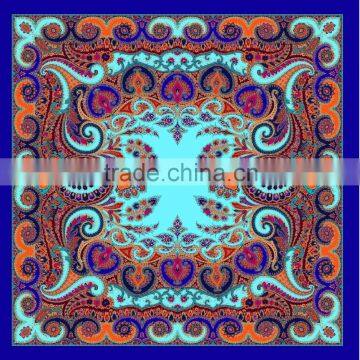 2016 summer110x110cm100%polyester digital printed cheap fashion square scarf bandana,hangzhou women's hijab scarf                        
                                                                                Supplier's Choice