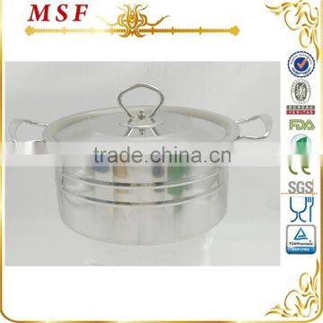 22cm S/S wire handle S/S lid pot stainless steel hot pot