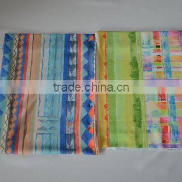 2016 fabric painting soft sheer poly chiffon