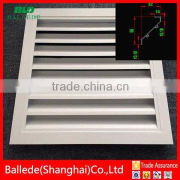 HVAC system aluminum fresh air louver