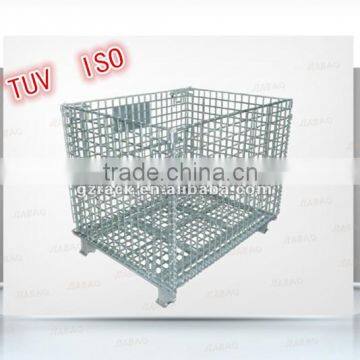 Folding industrial galvanized folding wire mesh cage