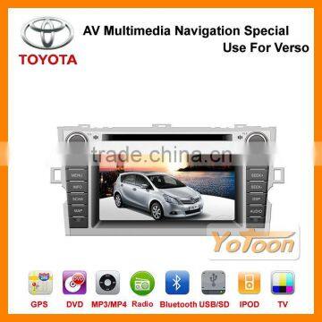 Yotoon Factory Newest 7'' GPS Navigation System Car DVD player Special Use for Toyota Verso