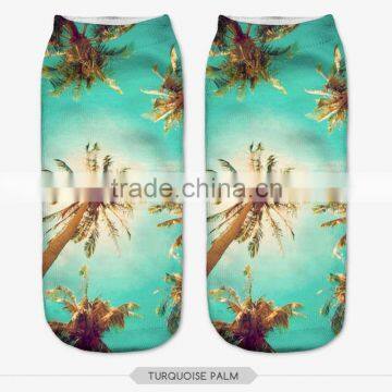 Fashion Diamonds Foot Wear High Quality 3d Digital Full Print Colorful Ankle Socks Sports Unisex Custom Hot Sale Stretch Spandex photo-4