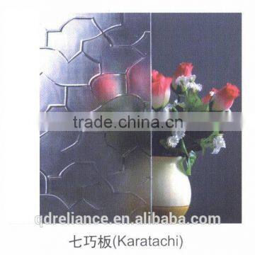 6mm decorative nashiji figured glass