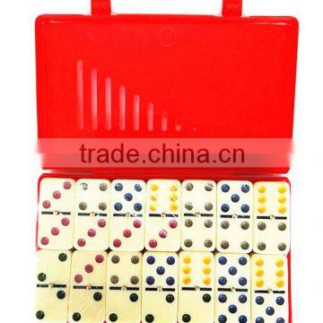 New Style Plastic domino In color plastic box