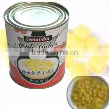 High Quality Canned Diced Apples with syrup