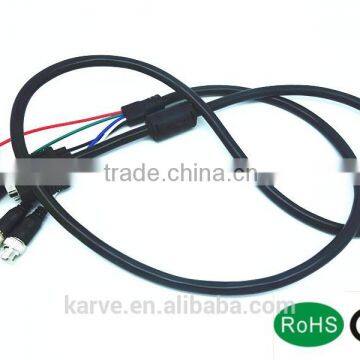 5 meters VGA male 5 BNC RGBHV male VGA M to 5xRCA cable