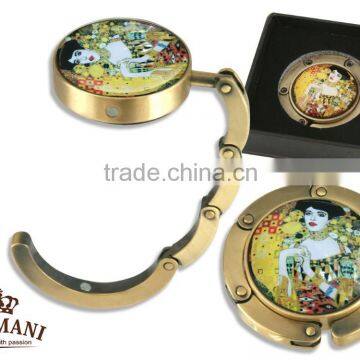 CARMANI handbag table holder GUSTAV KLIMT Design