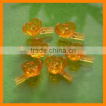 Decorative Plastic Flower Clip