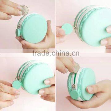 Fashion silicone macaron bag , macaron silicone coin purse,coin wallet