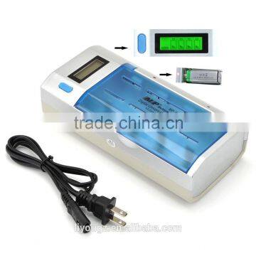 MP 906 Universal LCD Smart Quick Battery Charger & Discharger for AA, AAA, C, D, 9V, Ni-MH, Ni-CD Rechargeable Batteries
