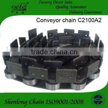 Double pitch conveyor chains with attachments C22AA2-m6