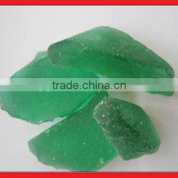 Tumbled glass rocks green