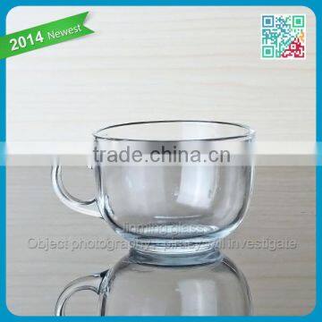 newest style glass tea set transparent glass tea set thin bottom glass tea set with handle