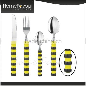 Trade Assured Supplier France Design Personalized Stainless Steel Silver And Gold Cutlery Set