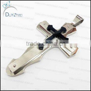 large double cross pendants costume jewelry