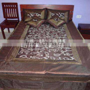 Embroidered Silk Bedspread /Bed-cover