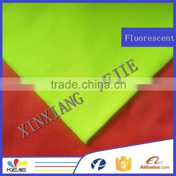 EN 471 level fluorescent safety vest fabric with fluorescent yellow colour