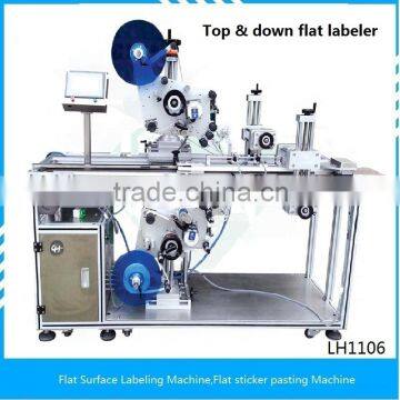 Sealing and labeling machine for gift box Top & down flat labeler