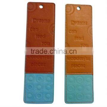 Tan leather handmade bookmarks designs