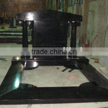 Chinese shanxi black stone tombstone