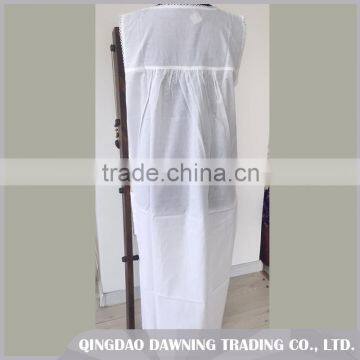 Fine Price White Cotton Sleepwear Women Nightgown photo-2