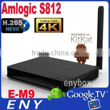 EM9 AMLS812 Quad Core Android TV Box CortexA94r 2GHz Mali-450