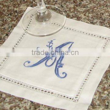 Monogram cocktail napkins no.2