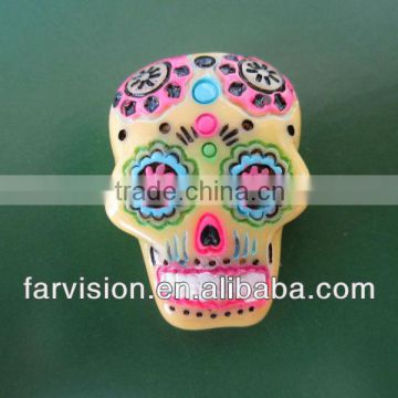 Cheap resin skull cabochons, flat back resin cabochon, resin cabochons for decoration