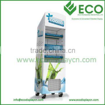 Hot Sale Corrugated Plastic Cooler Display With Wheels                        
                                                Quality Choice