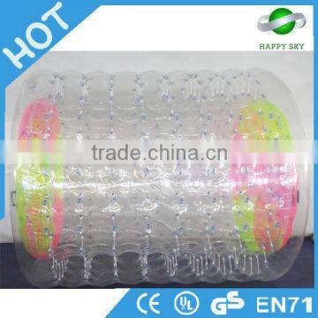Hot Sale inflatable water cylinder roller,lighting inflatable water roller,inflatable water roller for sale