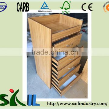 Wooden 5 drawer cabinet