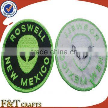 High quality custom souvenir embroidery patch/embroidery biker patch/self-adhesive embroidery patch