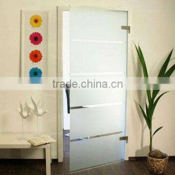 frameless glass swing door