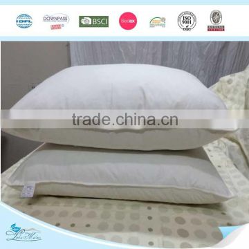 100% Cotton Fabric Duck Feather Pillow for Hotel Wholesale