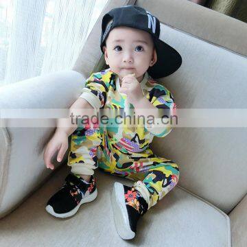 Factory Price 100% Cotton Children Clothing Fancy Style Boys Sets Of Child Clothes