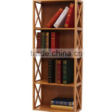 difference tier bookcase Bamboo Shelf for your choose 100% bamboo bookshelf Bookcase for home