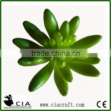 Plastic Artificial Succulent Plant Succulent Pick in Green for Wreath